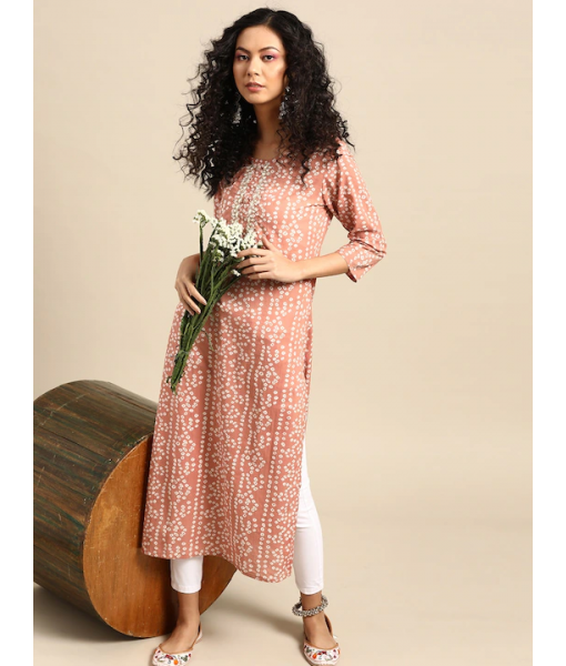 Bandhani Printed Pure Cotton Kurta